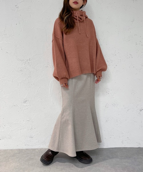apres jour mignon(アプレジュールミニョン)の「バラクラバSETニット【ZOZOTOWN限定アイテム】(ニット/セーター・レディース・ベージュ/ピンク/アイボリー・X-LARGE/フリー)」の11枚目の写真