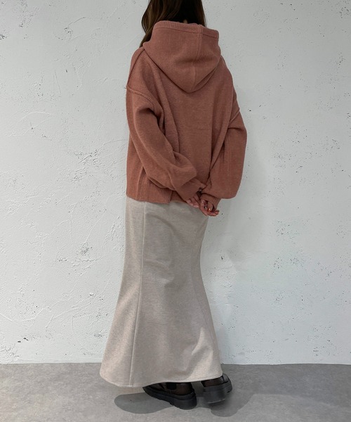新品　バラクラバSETニットプルオーバー　モカ apres jour mignon（アプレジュールミニョン）の「バラクラバSETニット