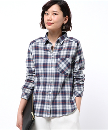 DISCOAT | 【 期間限定PRICEDOWN 】【Discoat】綿麻シャーリングチェックスキッパーシャツ(シャツ/ブラウス)