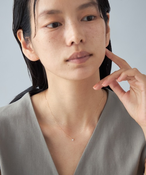 Jouete(ジュエッテ)の「K18YG ダイヤモンド ネックレス(ネックレス・レディース・イエローゴールド・FREE)」の4枚目の写真