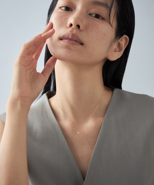 Jouete(ジュエッテ)の「K18YG ダイヤモンド ネックレス(ネックレス・レディース・イエローゴールド・FREE)」の5枚目の写真