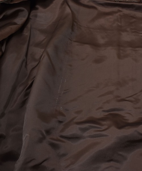 VINTAGE（ヴィンテージ）の「【ヴィンテージ古着】FIELD GEAR ジップアップ レザージャケット（ブルゾン・メンズ・ブラウン・MEDIUM）」の10枚目の写真
