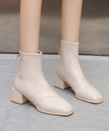 Lace Ladies | 選べる2タイプ チャンキーヒールショートブーツ(ブーツ)
