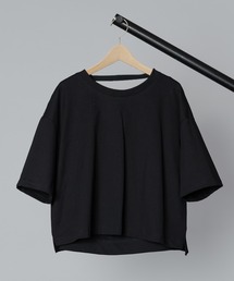 【 SAYAKADAVIS / サヤカデイヴィス 】 Cropped Draped Back Tee / クロップドドレープバックTシャツ