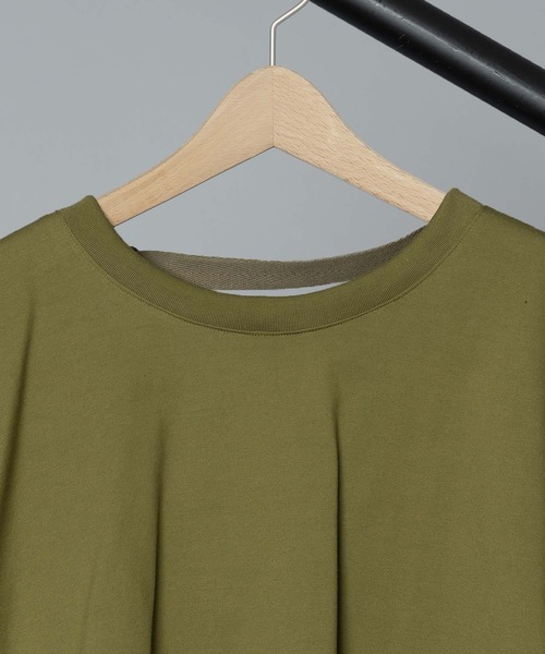 SAYAKADAVIS(サヤカディヴィス)の「【 SAYAKADAVIS / サヤカデイヴィス 】 Cropped Draped Back Tee / クロップドドレープバックTシャツ(Tシャツ/カットソー・レディース・ホワイト/ブラック/オリーブ・SMALL)」の10枚目の写真