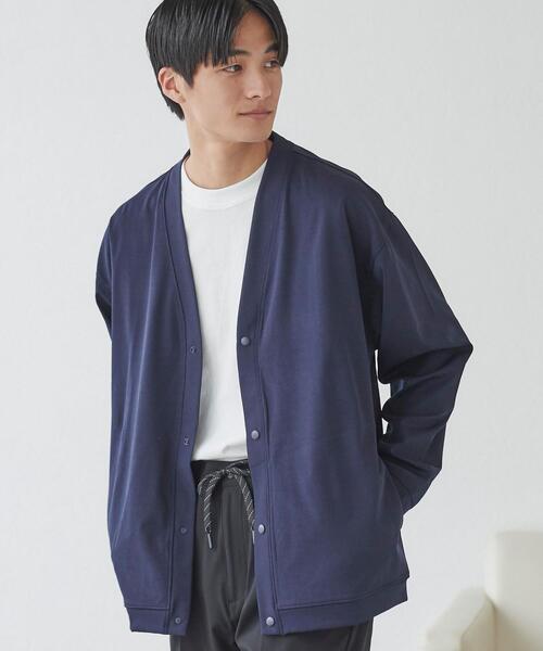 coen（コーエン）の「極楽FITスナップカーディガン23SS（カーディガン/ボレロ・メンズ・ブラック/モカ/ネイビー・S/M/L/XL）」の3枚目の写真