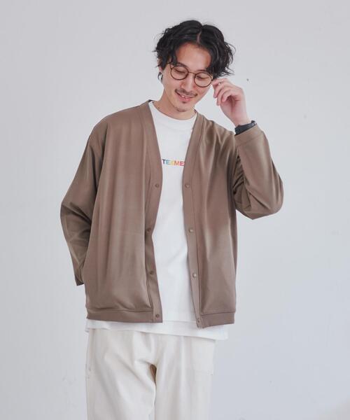 coen（コーエン）の「極楽FITスナップカーディガン23SS（カーディガン/ボレロ・メンズ・ブラック/モカ/ネイビー・S/M/L/XL）」の17枚目の写真