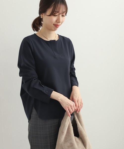 URBAN RESEARCH DOORS ブラウス URBAN RESEARCH DOORS｜コットンボイルギャザーブラウス