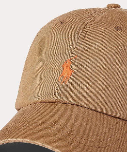 POLO RALPH LAUREN(ポロ ラルフ ローレン)の「コットン チノ ボール キャップ(キャップ・メンズ・ブラウン系3・ONE)」の4枚目の写真