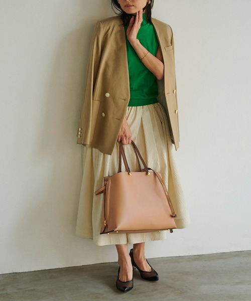 E'POR（エポール）の「【WEB限定】【E'POR】【A4対応】Y BAG Medium+（トートバッグ・レディース・ブラック系その他2/グレー系その他/ベージュ系その他2/ダークブラウン/ライトグレー/オリーブ・FREE）」の16枚目の写真