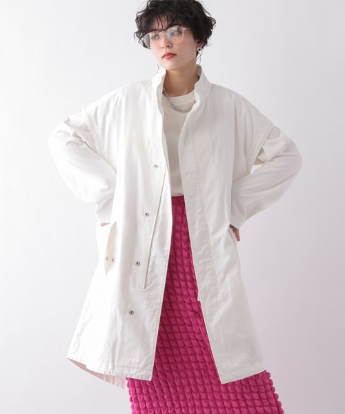 RAGEBLUE（レイジブルー）の「M-65 2WAYミリタリー/モッズコート（モッズコート・レディース・ブラック/ホワイト/オリーブ・FREE）」の19枚目の写真