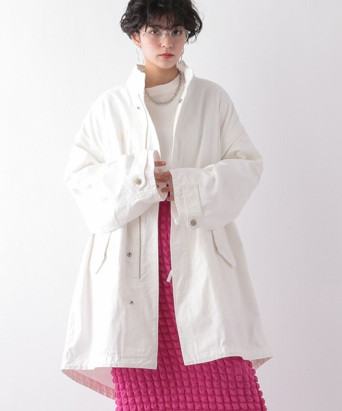 RAGEBLUE（レイジブルー）の「M-65 2WAYミリタリー/モッズコート（モッズコート・レディース・ブラック/ホワイト/オリーブ・FREE）」の14枚目の写真