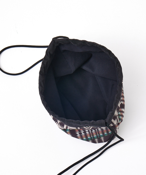 PENDLETON（ペンドルトン）の「【PENDLETON / ペンドルトン】エフェクトポーチ / DRAW POUCH / 巾着バッグ（ショルダーバッグ・メンズ・ライトグレー/ブラック/ネイビー・フリー）」の9枚目の写真