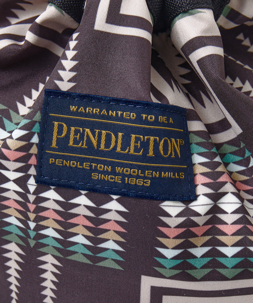 PENDLETON（ペンドルトン）の「【PENDLETON / ペンドルトン】エフェクトポーチ / DRAW POUCH / 巾着バッグ（ショルダーバッグ・メンズ・ライトグレー/ブラック/ネイビー・フリー）」の10枚目の写真