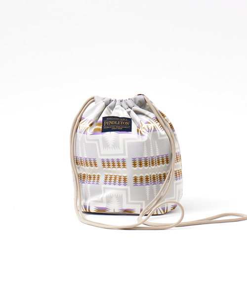 PENDLETON（ペンドルトン）の「【PENDLETON / ペンドルトン】エフェクトポーチ / DRAW POUCH / 巾着バッグ（ショルダーバッグ・メンズ・ライトグレー/ブラック/ネイビー・フリー）」の14枚目の写真