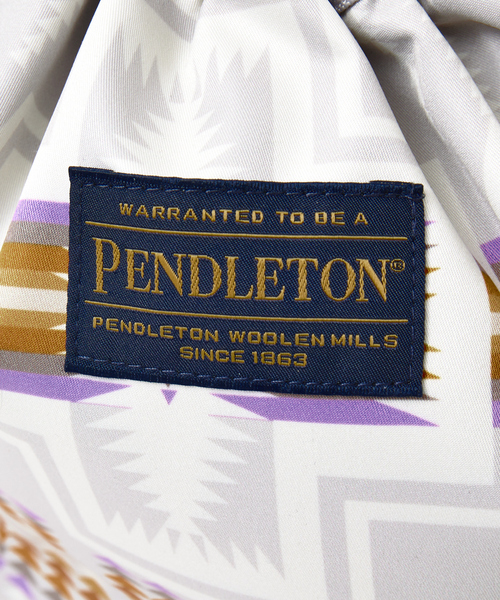 PENDLETON（ペンドルトン）の「【PENDLETON / ペンドルトン】エフェクトポーチ / DRAW POUCH / 巾着バッグ（ショルダーバッグ・メンズ・ライトグレー/ブラック/ネイビー・フリー）」の15枚目の写真