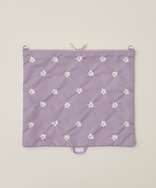 natural couture(ナチュラルクチュール)の「ナチュのカラフル推し活GOODS/お花刺繍大人うちわケース(その他雑貨・レディース・オレンジ/ラベンダー/ピンク/ブラック/ミント/ブルー/レッド系その他/オフホワイト/イエロー・FREE)」の6枚目の写真