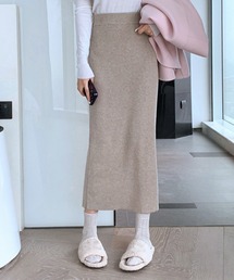 リブニットタイトスカート