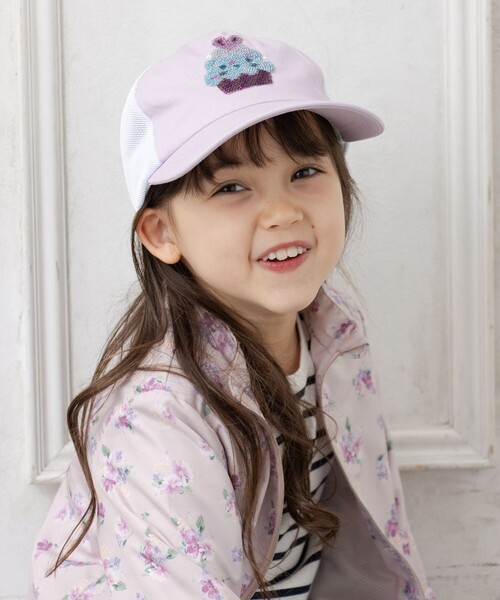 ANY（エニィ）の「ミラクルスパンコール メッシュ キャップ（キャップ・キッズ・ライトグリーン系/ピンク系・56/52/54）」の3枚目の写真