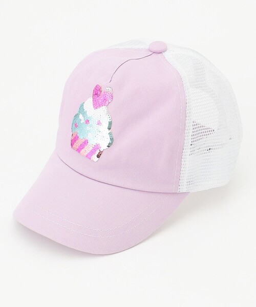 ANY（エニィ）の「ミラクルスパンコール メッシュ キャップ（キャップ・キッズ・ライトグリーン系/ピンク系・56/52/54）」の5枚目の写真