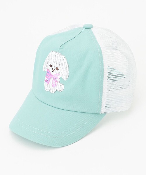 ANY（エニィ）の「ミラクルスパンコール メッシュ キャップ（キャップ・キッズ・ライトグリーン系/ピンク系・56/52/54）」の8枚目の写真