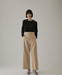 SALON adam et rope' | 【洗える・UVケア・接触冷感】[新色追加][XS～M3サイズ展開]コットンライクスタイルアップパンツ(その他パンツ)