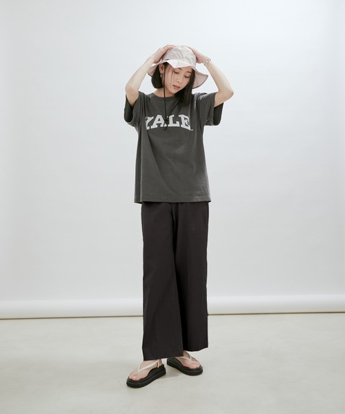 SALON adam et rope'（サロン アダム エ ロペ）の「コットンライクスタイルアップパンツ【洗える・UVケア・接触冷感】[XS～M3サイズ展開]（その他パンツ・レディース・ブラック/ベージュ/オフホワイト・M/S/X-SMALL）」の10枚目の写真