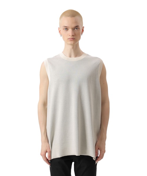 ATTACHMENT（アタッチメント）の「CU/CO×PE ダブルフェイス ニットベスト  /  CU/CO×PE DOUBLE FACE KNIT VEST（ベスト・メンズ・オフホワイト/ブラック/カーキ系・1/2）」の18枚目の写真