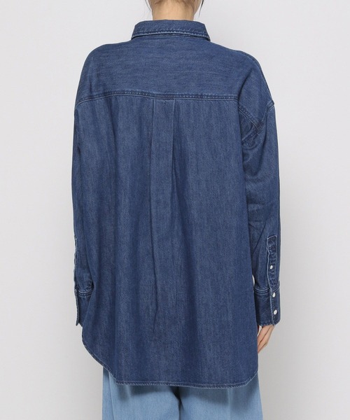 LEPSIM（レプシィム）の「リョウポケBIGシャツ2　177287（シャツ/ブラウス・レディース・オフホワイト/ネイビー/グリーン/ブルー・FREE）」の18枚目の写真