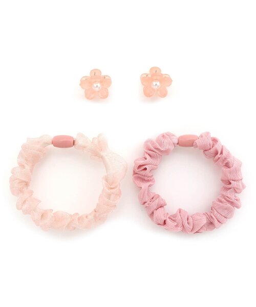 apres les cours（アプレレクール）の「お花クリップ&シュシュセット（シュシュ・キッズ・ピンク/ラベンダー・FREE）」の8枚目の写真