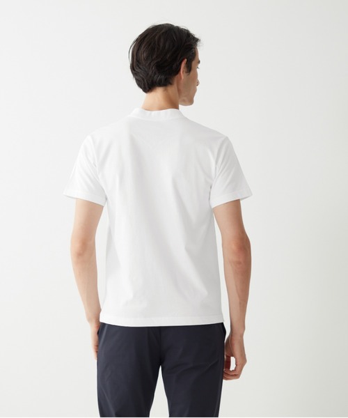 BODY WILD(ボディーワイルド)の「BODY WILD/ボディワイルド VネックTシャツ ジャケットプラス 後ろ襟高め 持続消臭(Tシャツ/カットソー・メンズ・ホワイト/ブラウン系その他/ネイビー・SMALL/LARGE/MEDIUM/X-LARGE)」の9枚目の写真