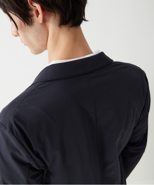 BODY WILD(ボディーワイルド)の「BODY WILD/ボディワイルド VネックTシャツ ジャケットプラス 後ろ襟高め 持続消臭(Tシャツ/カットソー・メンズ・ホワイト/ブラウン系その他/ネイビー・SMALL/LARGE/MEDIUM/X-LARGE)」の5枚目の写真