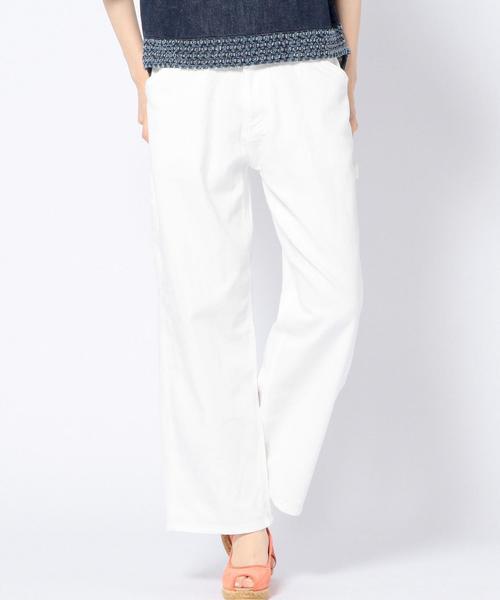Another Edition（アナザーエディション）の「ワイドペインターパンツ ホワイト/ AEBC WIDE PAINTER PT WHT◆（デニムパンツ・レディース・ホワイト・MEDIUM/SMALL）」の15枚目の写真