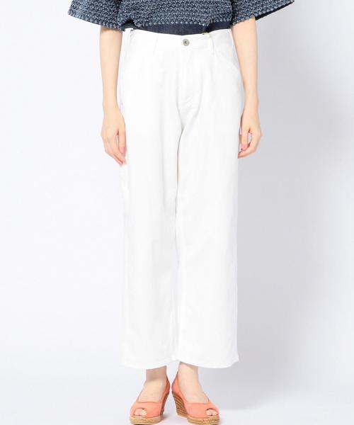 Another Edition（アナザーエディション）の「ワイドペインターパンツ ホワイト/ AEBC WIDE PAINTER PT WHT◆（デニムパンツ・レディース・ホワイト・MEDIUM/SMALL）」の7枚目の写真