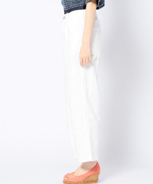 Another Edition（アナザーエディション）の「ワイドペインターパンツ ホワイト/ AEBC WIDE PAINTER PT WHT◆（デニムパンツ・レディース・ホワイト・MEDIUM/SMALL）」の3枚目の写真