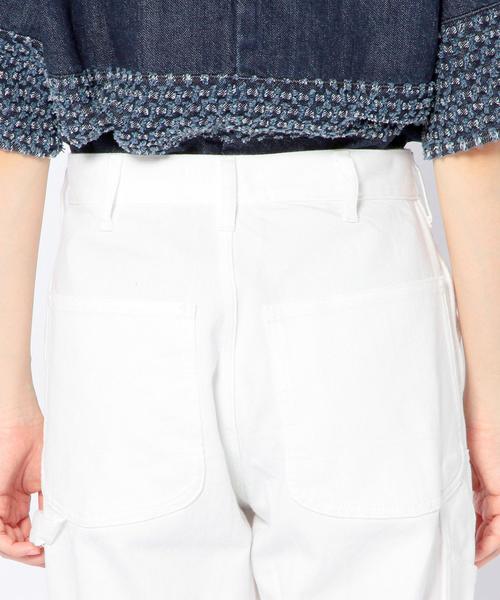 Another Edition（アナザーエディション）の「ワイドペインターパンツ ホワイト/ AEBC WIDE PAINTER PT WHT◆（デニムパンツ・レディース・ホワイト・MEDIUM/SMALL）」の9枚目の写真