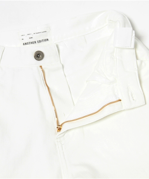 Another Edition（アナザーエディション）の「ワイドペインターパンツ ホワイト/ AEBC WIDE PAINTER PT WHT◆（デニムパンツ・レディース・ホワイト・MEDIUM/SMALL）」の11枚目の写真