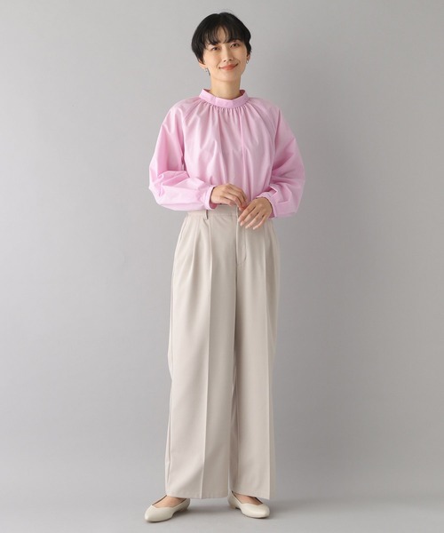 LEPSIM（レプシィム）の「ハイネックギャザーブラウス　176141（シャツ/ブラウス・レディース・オフホワイト/ピンク/ブラック・FREE）」の13枚目の写真