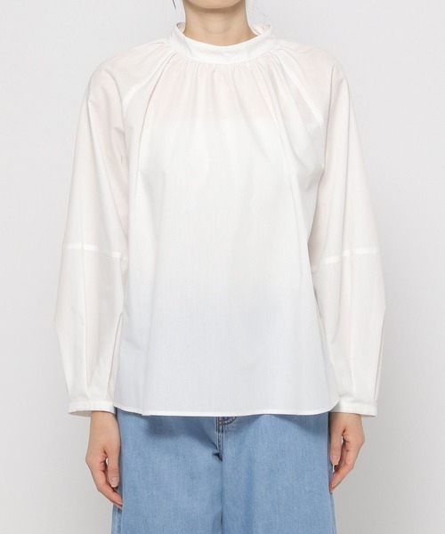 LEPSIM（レプシィム）の「ハイネックギャザーブラウス　176141（シャツ/ブラウス・レディース・オフホワイト/ピンク/ブラック・FREE）」の14枚目の写真