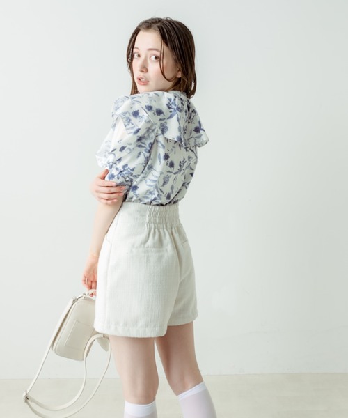 OLIVE des OLIVE（オリーブデオリーブ）の「ラッフルボウタイブラウス（シャツ/ブラウス・レディース・アイボリー/サックスブルー/オフホワイト・FREE）」の22枚目の写真