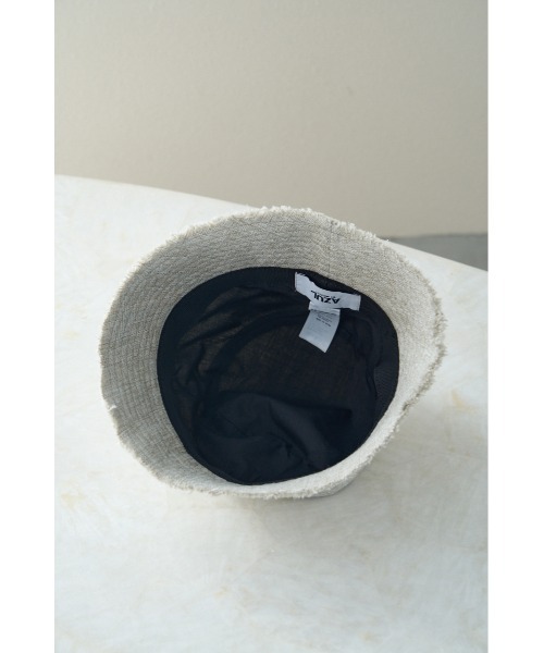 AZUL by moussy（アズールバイマウジー）の「LINEN LIKE FRINGE BUCKET HAT/リネンライクフリンジバケットハット（ハット・レディース・ブラック/ブラウン/ライトベージュ・FREE）」の19枚目の写真