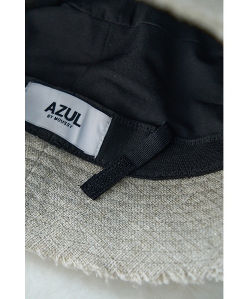 AZUL by moussy（アズールバイマウジー）の「LINEN LIKE FRINGE BUCKET HAT/リネンライクフリンジバケットハット（ハット・レディース・ブラック/ブラウン/ライトベージュ・FREE）」の20枚目の写真