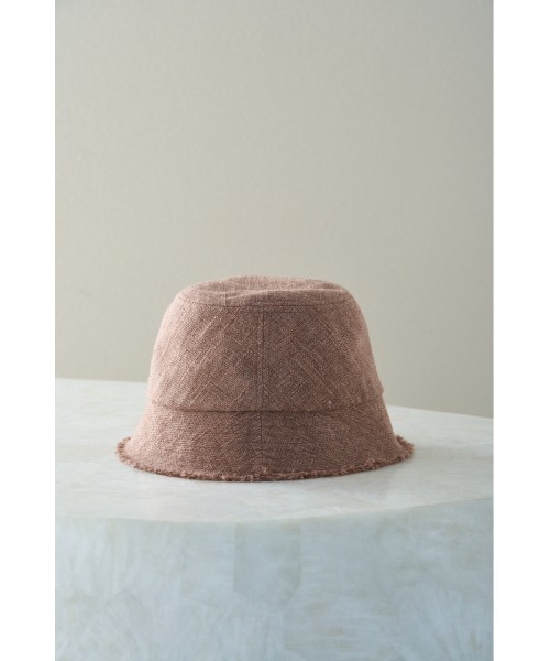 AZUL by moussy（アズールバイマウジー）の「LINEN LIKE FRINGE BUCKET HAT/リネンライクフリンジバケットハット（ハット・レディース・ブラック/ブラウン/ライトベージュ・FREE）」の11枚目の写真