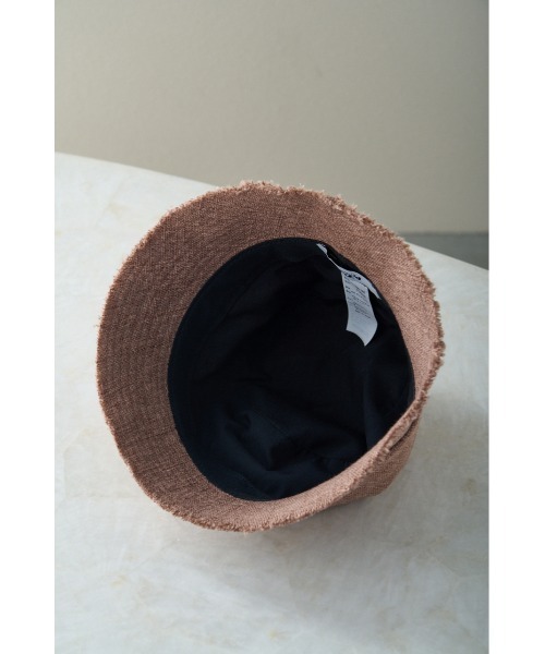 AZUL by moussy（アズールバイマウジー）の「LINEN LIKE FRINGE BUCKET HAT/リネンライクフリンジバケットハット（ハット・レディース・ブラック/ブラウン/ライトベージュ・FREE）」の13枚目の写真