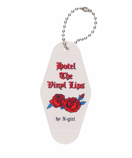 X-girl(エックスガール)の「MOTEL KEYHOLDER(キーケース/キーアクセサリー・レディース・ホワイト/ブラック・ONE SIZE)」の1枚目の写真