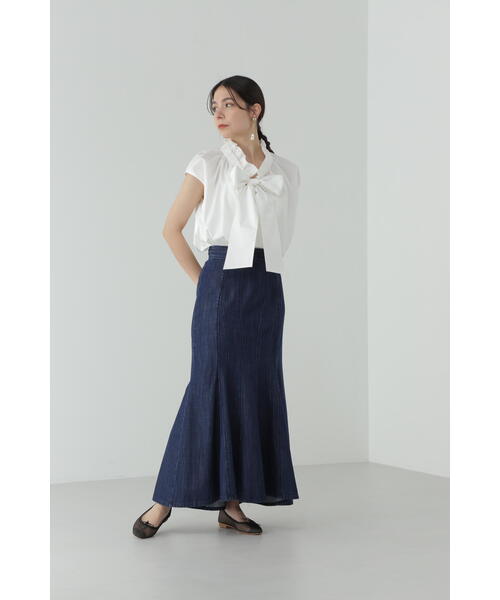 JILL STUART（ジルスチュアート）の「◇ギャザーネックボウブラウス 