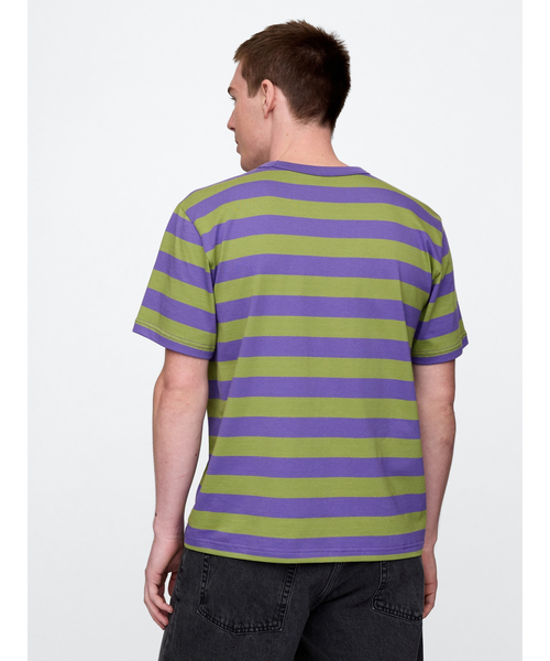 GAP(ギャップ)の「オリジナルクルーネック半袖tシャツ(Tシャツ/カットソー・メンズ・ネイビー/パープル/イエロー/ブルー系その他/コーラル/グリーン/ホワイト/ブルー/ブラック系その他/ホワイト×ネイビー/カーキ/ブルー系その他2・XS/S/M/L/XL)」の21枚目の写真