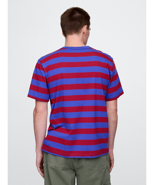 GAP(ギャップ)の「オリジナルクルーネック半袖tシャツ(Tシャツ/カットソー・メンズ・ネイビー/パープル/イエロー/ブルー系その他/コーラル/グリーン/ホワイト/ブルー/ブラック系その他/ホワイト×ネイビー/カーキ/ブルー系その他2・XS/S/M/L/XL)」の22枚目の写真
