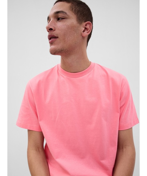 GAP(ギャップ)の「オリジナルクルーネック半袖tシャツ(Tシャツ/カットソー・メンズ・ネイビー/パープル/イエロー/ブルー系その他/コーラル/グリーン/ホワイト/ブルー/ブラック系その他/ホワイト×ネイビー/カーキ/ブルー系その他2・XS/S/M/L/XL)」の12枚目の写真