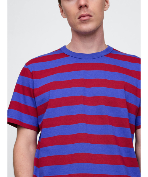 GAP(ギャップ)の「オリジナルクルーネック半袖tシャツ(Tシャツ/カットソー・メンズ・ネイビー/パープル/イエロー/ブルー系その他/コーラル/グリーン/ホワイト/ブルー/ブラック系その他/ホワイト×ネイビー/カーキ/ブルー系その他2・XS/S/M/L/XL)」の9枚目の写真